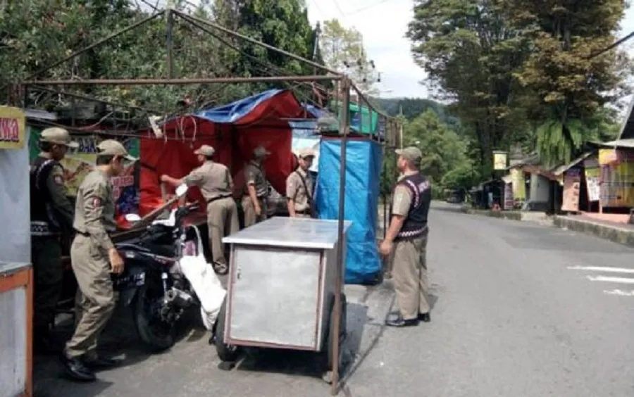 Satpol PP Kabupaten Malang Akan Tindak PKL Liar Sesuai Perda