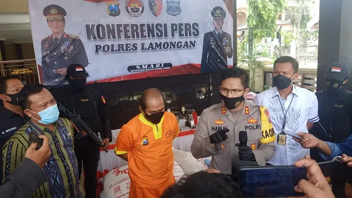 Polres Lamongan Bongkar Dugaan Kejahatan Gula Rafinasi