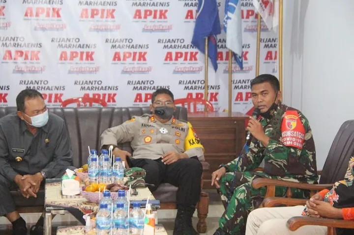 Kapolres bersama Forkopimda Blitar Anjangsana ke Paslon Bupati dan Wabup
