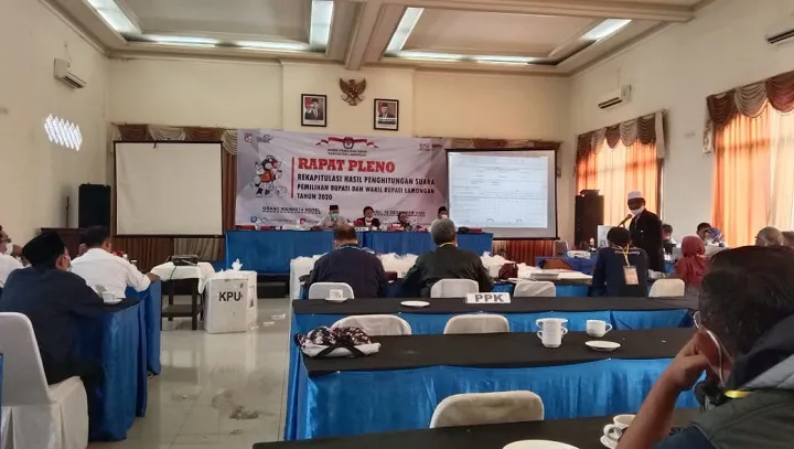KPU Tetapkan Paslon Yes Bro Pemenang Pilbup Lamongan