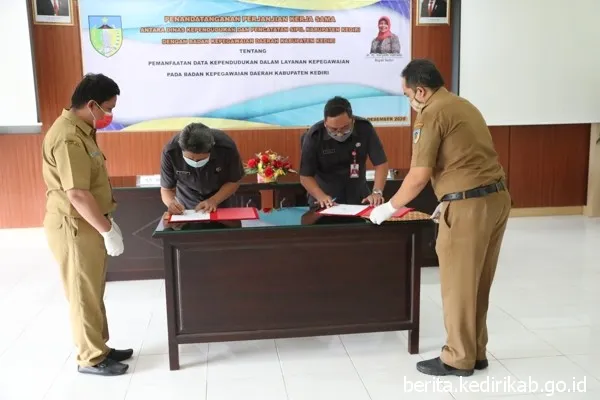 Pemanfaatan Data Kependudukan, BKD Tandatangani Perjanjian Kerjasama