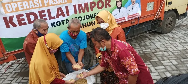 Harga Meroket, Pemkot Mojokerto Gelontor Kedelai Murah