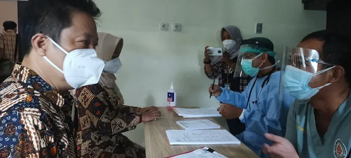 Forkopimda Kota Mojokerto Tes Skrining Penerima Vaksin Covid-19
