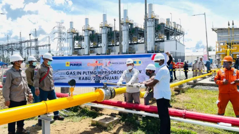 Perta Daya Gas Alirkan Gas Perdana ke PLTMG Sorong
