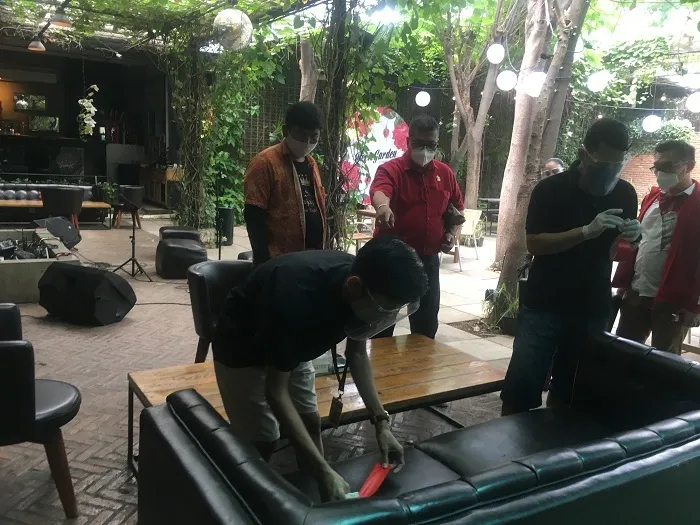 Pantau Penerapan Prokes Masa PPKM  Sidak Resto dan Cafe Surabaya