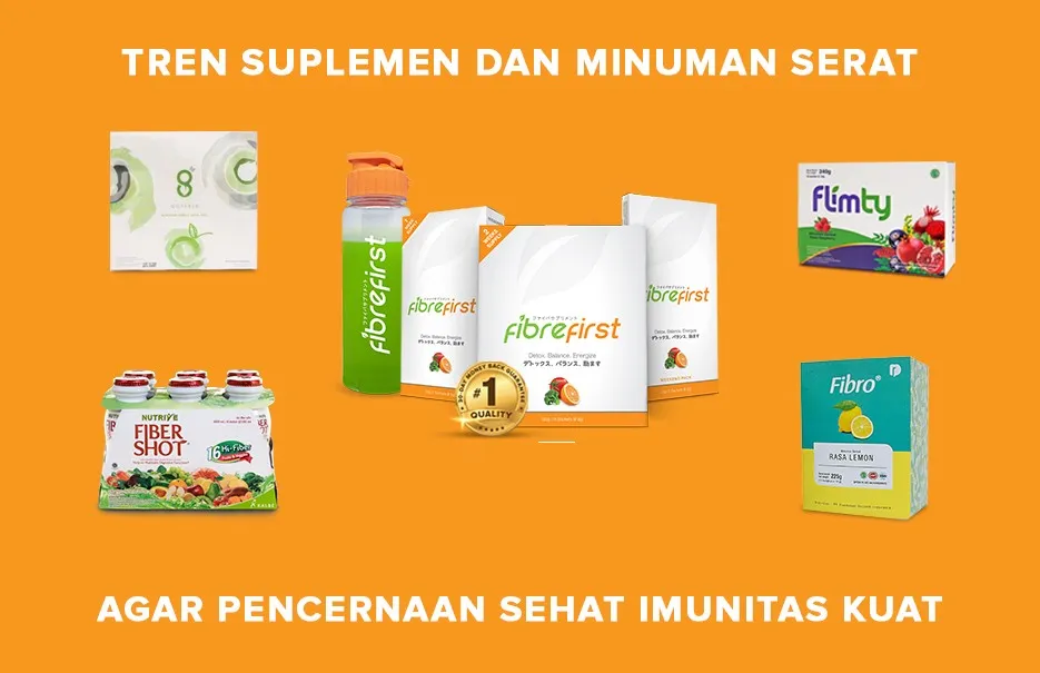 Suplemen dan Minuman Serat Bantu Pencernaan Sehat dan Imun Kuat