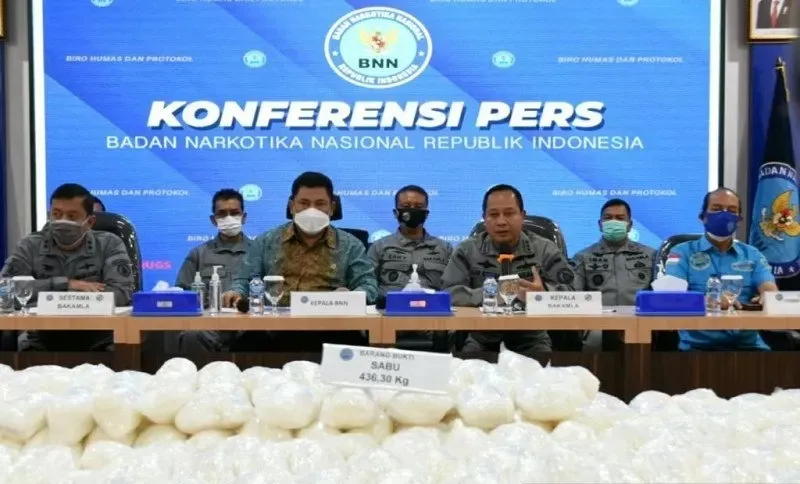 Penyelundupan Sabu 436,3 Kilogram Digagalkan BNN dan Bakamla