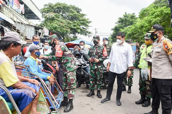 Mas Abu Bareng Danrem 082/CPYJ Lakukan Operasi Prokes