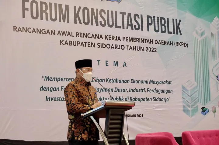 Rancangan RKPD Sidoarjo 2022 Fokus Pemulihan Ekonomi