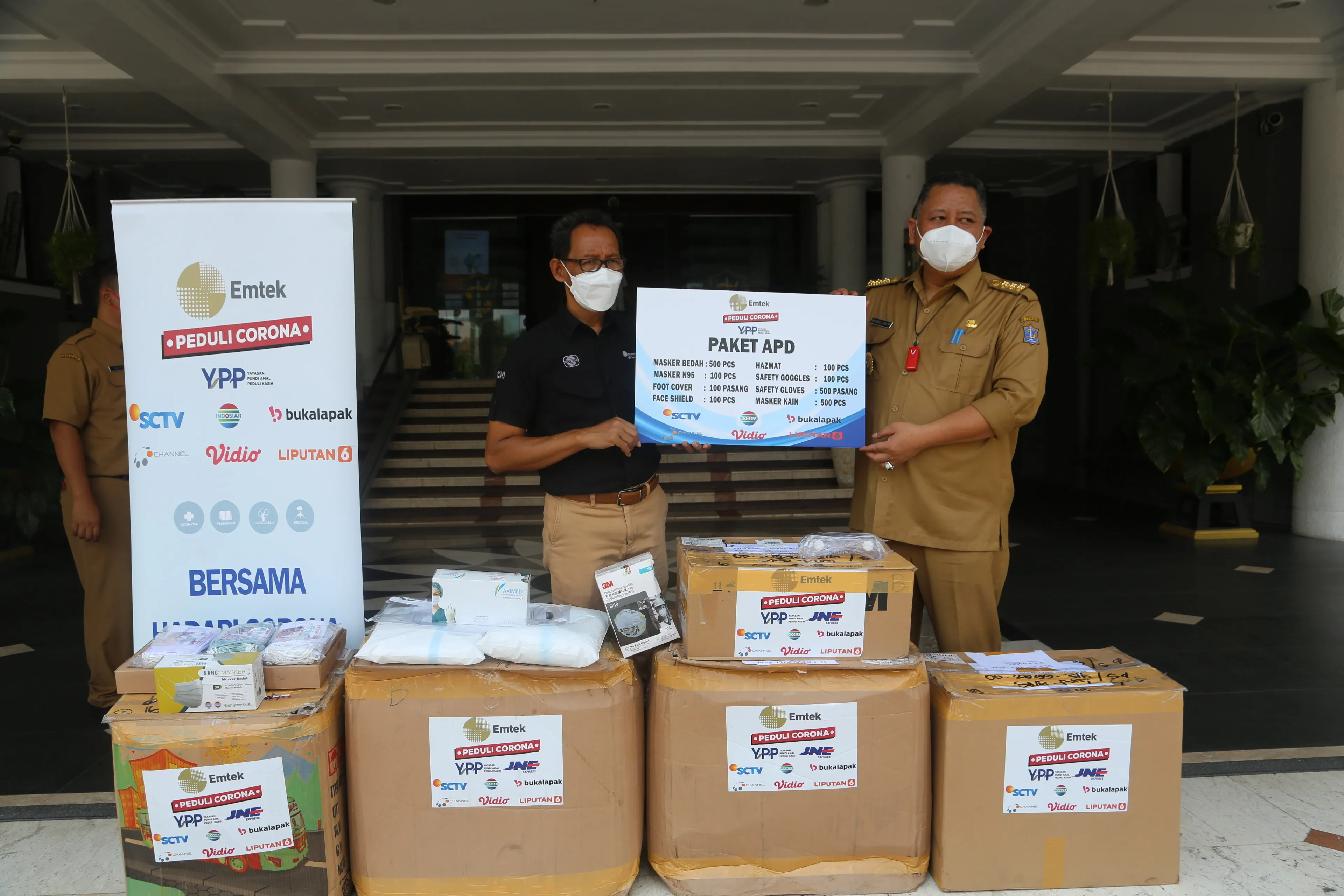 Pemkot Surabaya Kembali Terima Bantuan Ratusan APD