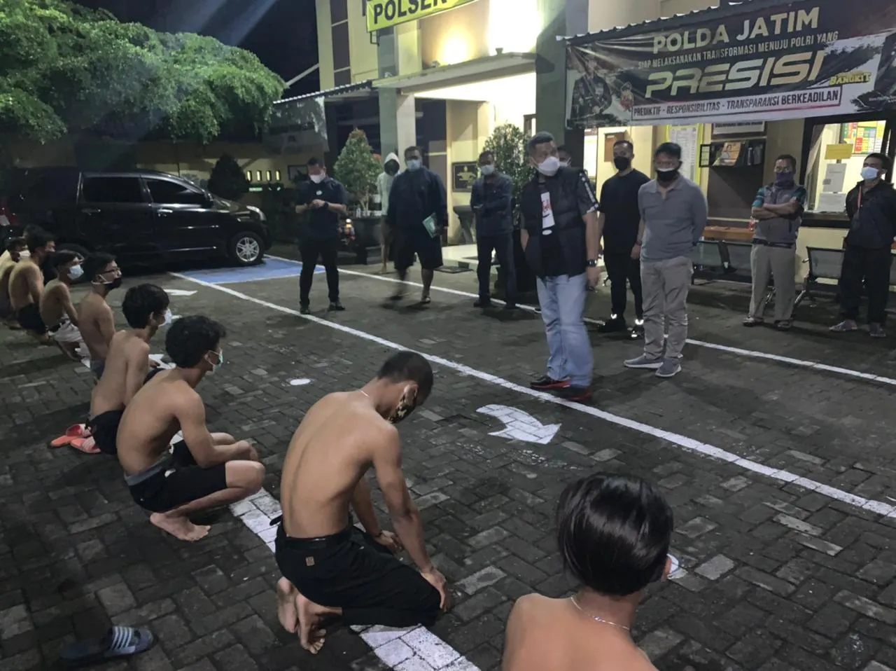 Belasan Orang Pencak Silat IKS Ditangkap Polres Blitar