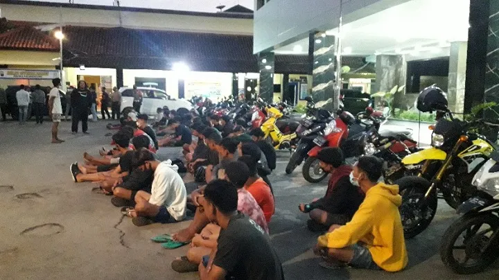 65 Pemuda Terjaring Razia Balap Liar, 1 Diantaranya Bocah SD