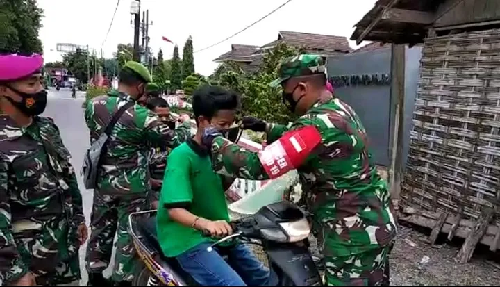 Koramil Kemlagi Gelar Sosialisasi PPKM Mikro
