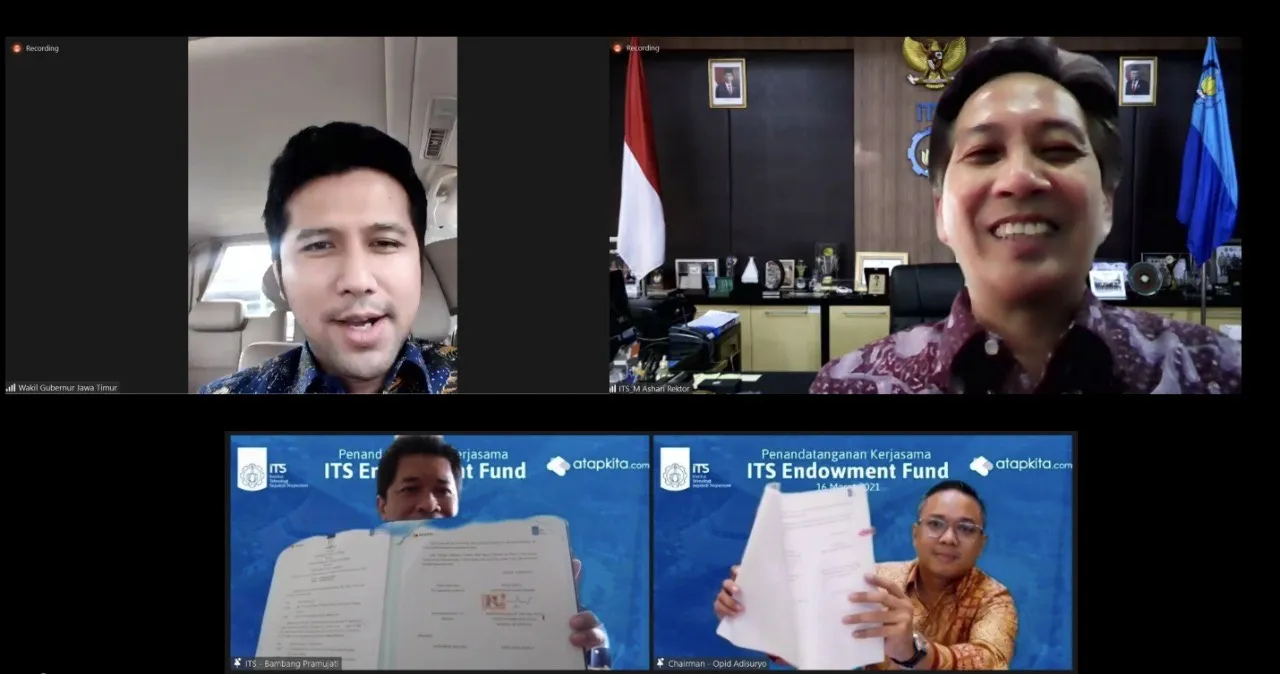 ITS Kerjasama dengan Atapkita untuk Dana Abadi Sumbang Rp 100 Juta