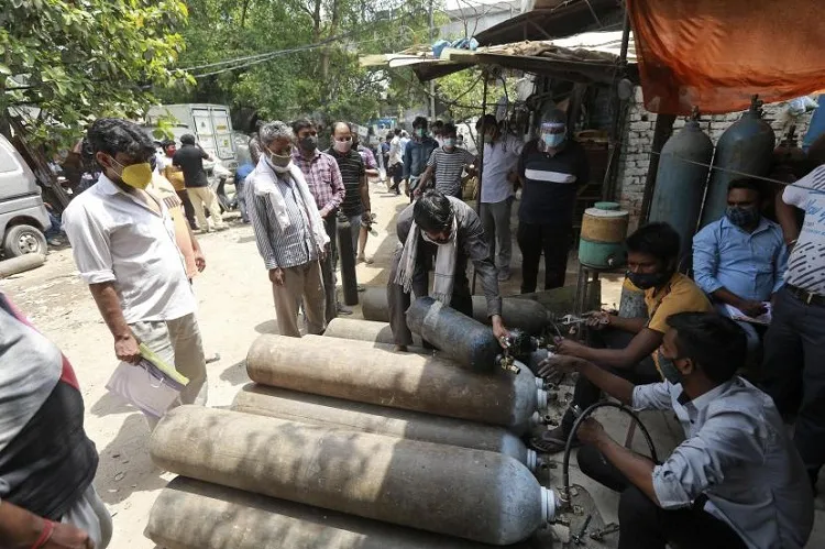 Krisis Covid-19, RS India Kekurangan Pasokan Oksigen Medis