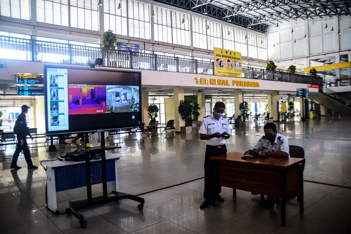 Belum Ada Lonjakan Penumpang di Terminal Purabaya Surabaya
