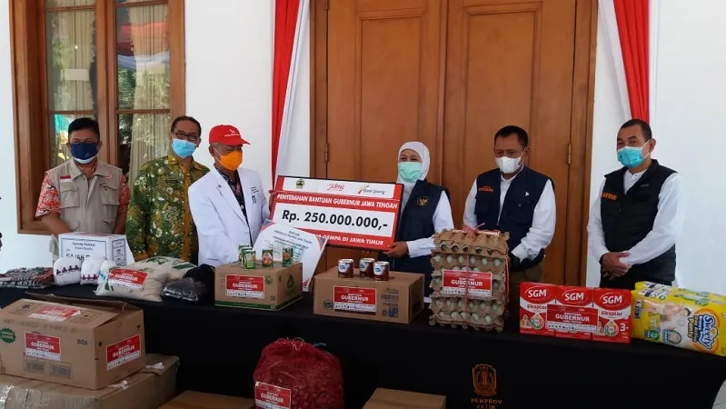 Pemprov Jatim Terima Bantuan untuk Gempa Malang dari Jateng