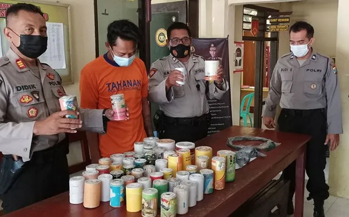 Simpan 2 Kg Bubuk Petasan, Pemuda di Kediri Diamankan