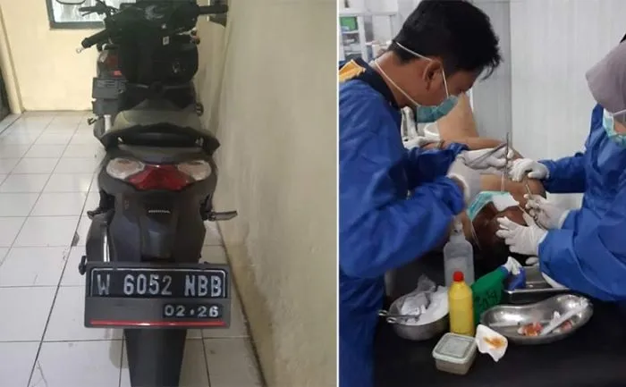 Maling Motor di Sidoarjo Nyaris Tewas Diamuk Massa