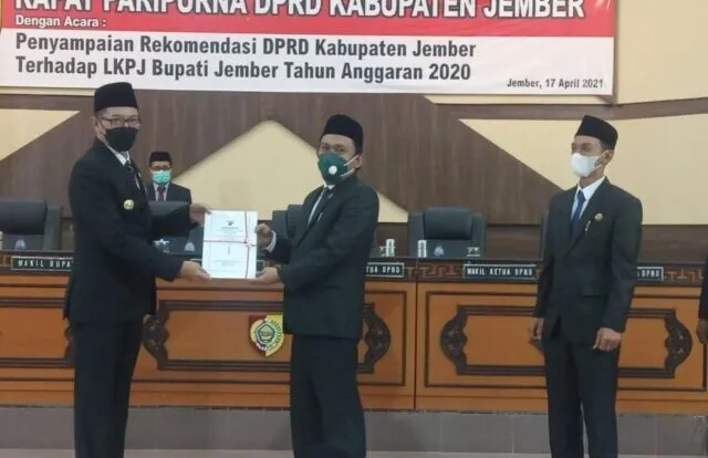 LKPJ Bupati Jember 2020 Dapat Rapor Merah