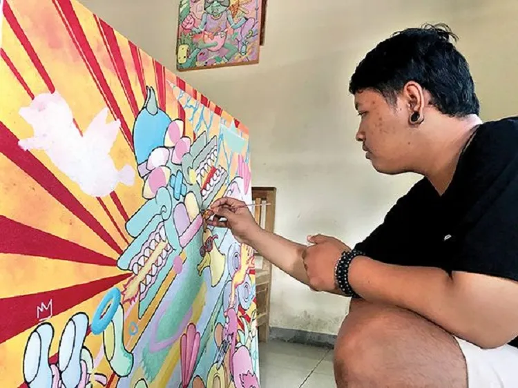 Perupa Beraliran Pop Surealis yang Penuh Imajinatif