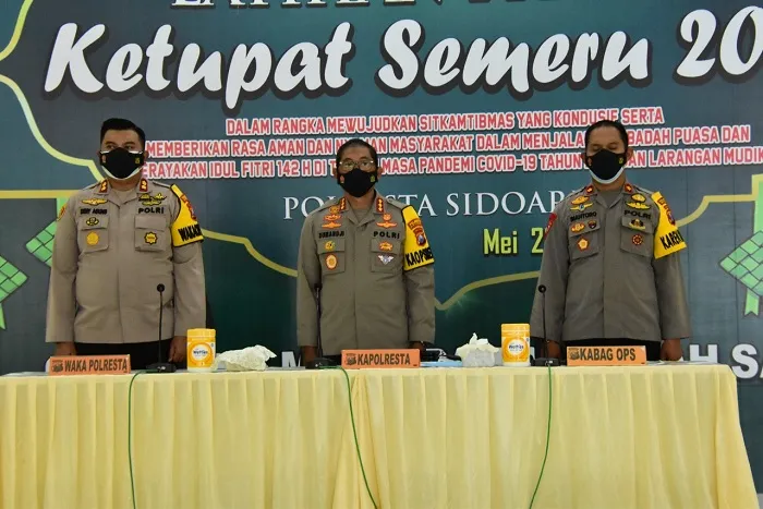 Kapolresta Sidoarjo Pimpin Latpraops Ketupat Semeru 2021
