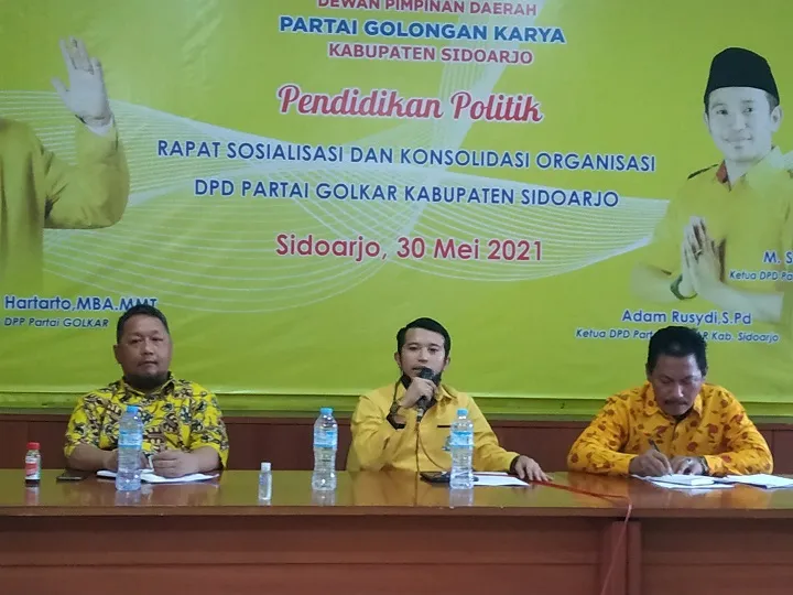 Adam Rusydi Targetkan 8 Kursi Golkar di DPRD Sidoarjo