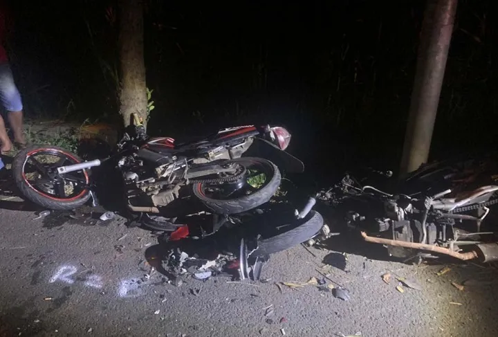 Dua Motor Adu Moncong, 2 Orang Tewas 1 Luka Berat