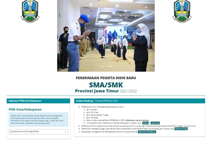 Besok, Pendaftaran PPDB SMKN Jalur Zonasi di Jatim Dibuka