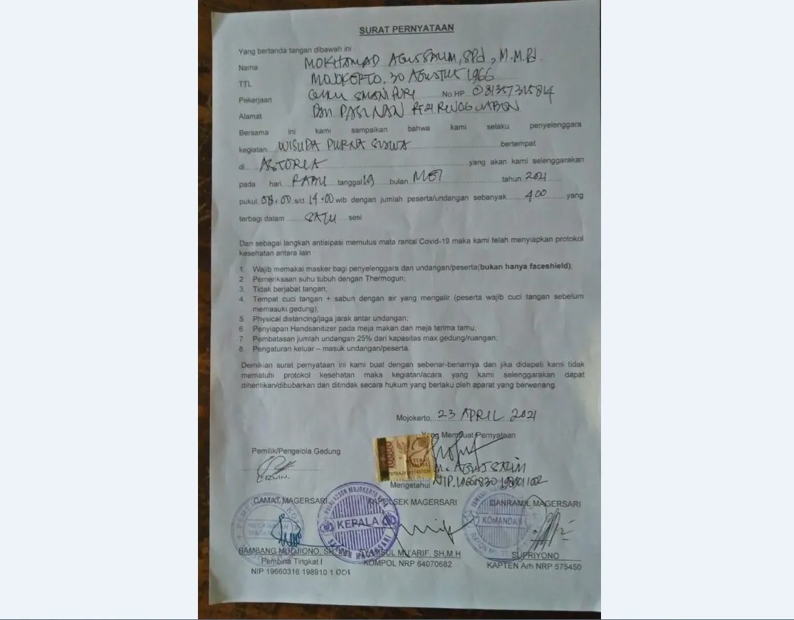 Forkopimca Magersari Terseret Insiden Pembubaran Paksa Wisuda SMA Puri