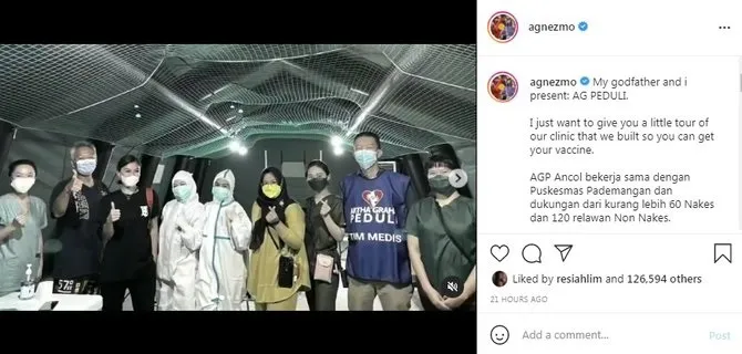 Gandeng AG Peduli, Agnez Mo Dirikan Klinik Vaksin Gratis