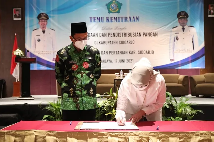 Gandeng Bulog, Bupati Muhdlor Targetkan PDRB Sektor Pertanian Tahun 2021 Naik
