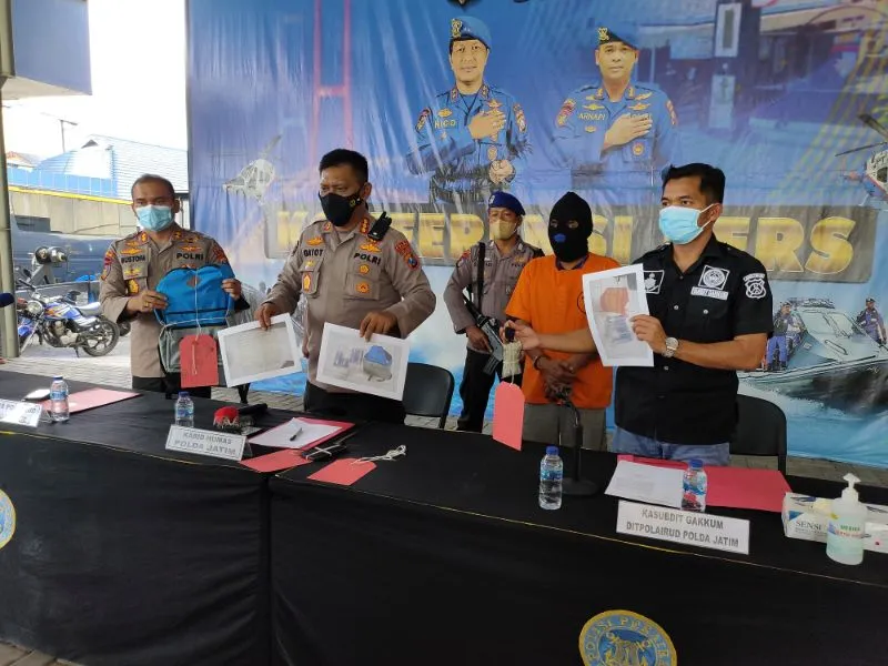 Ditpolair Polda Jatim Gagalkan Penyelundupan 22.200 Babylobster