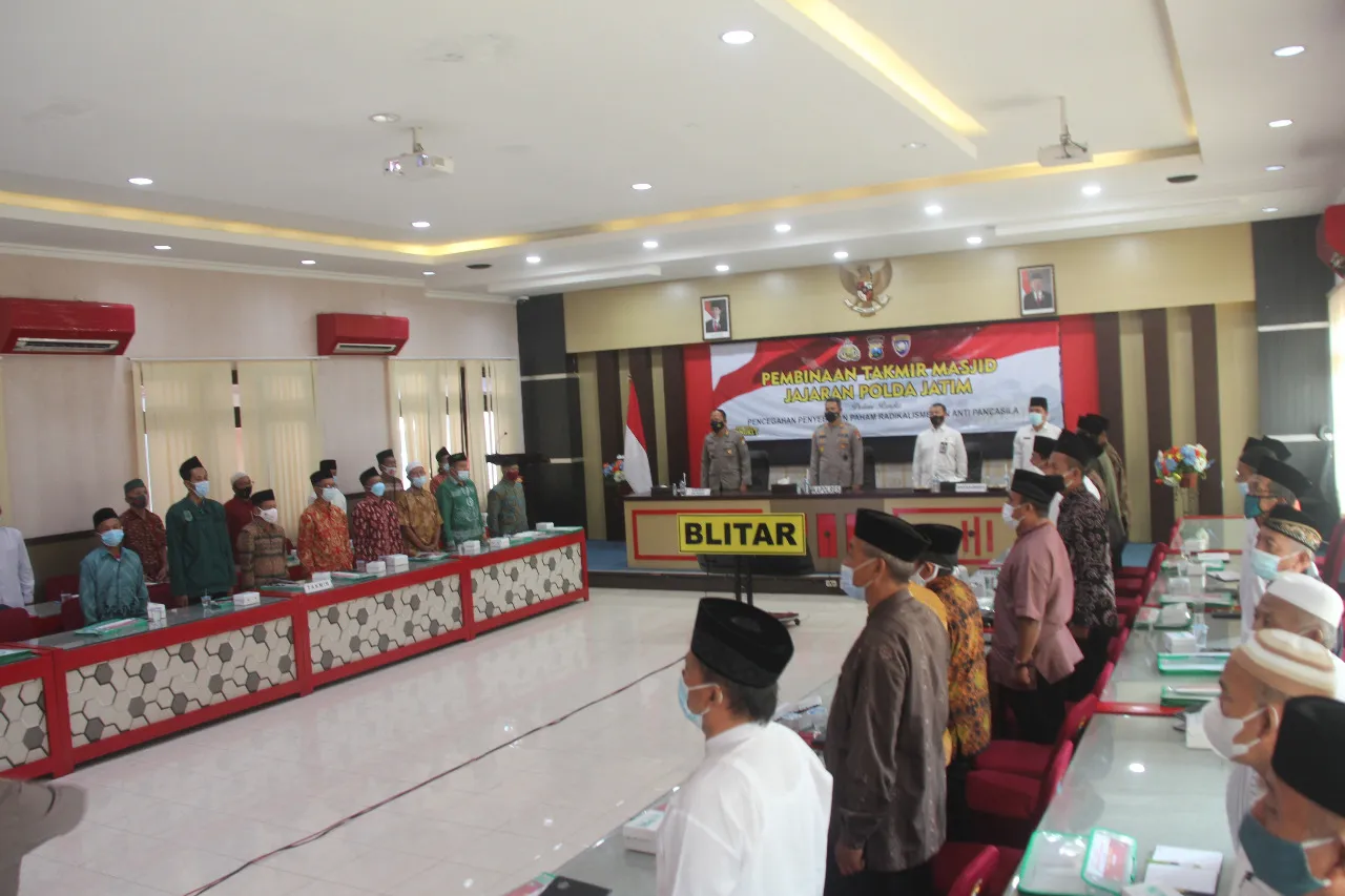 Polres Blitar dan Ditbinmas Polda Jatim Gelar Pembinaan Takmir Masjid