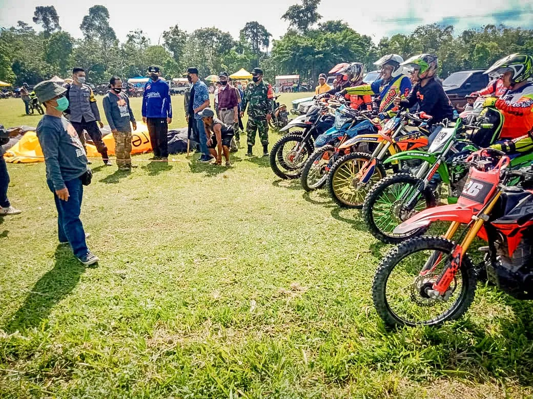 Wabup Jember Melepas Latber Komunitas Pegiat Motor Trail