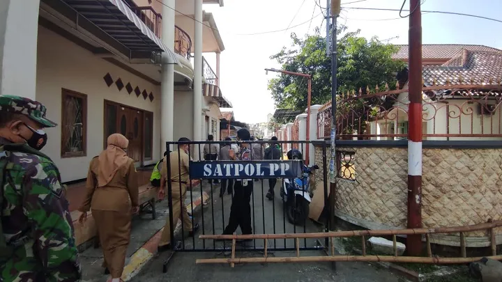 32 Warga Terpapar Covid-19, Satu Lingkungan di Kota Mojokerto Ditutup Total
