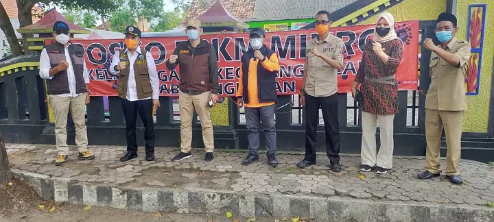 Hadang Laju Covid 19, Pemprov Jatim Bersama TNI - POLRI Bantu Posko Pengetatan PPKM Mikro di Bangkalan