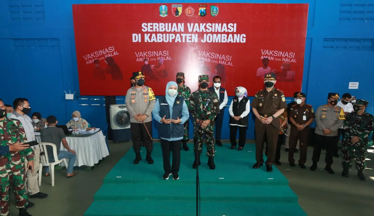 Cek Vaksinasi di Jombang, Forkopimda Jatim Berharap Wujudkan Herd Immunity