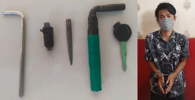 Pemuda Pengangguran Gasak 2 Motor, Ditangkap Saat Cangkruk di Warkop