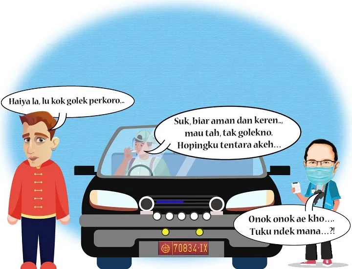 Razialah Mobil Sipil yang Pakai Pelat TNI