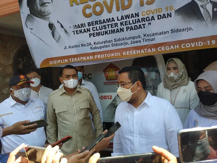 DPC Partai Gerindra Sidoarjo Buka Posko Kesehatan Bantu Warga Isoman Covid-19