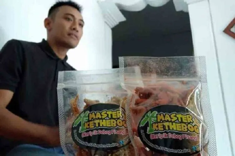 Sukses Kreasikan Kripik dari Gedebok Pisang