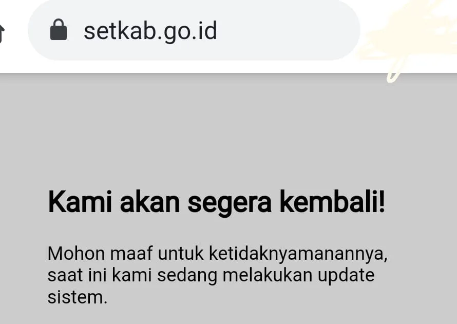 Website Setkab Hapus Berita Soal 'Rp 11 Ribu Triliun'
