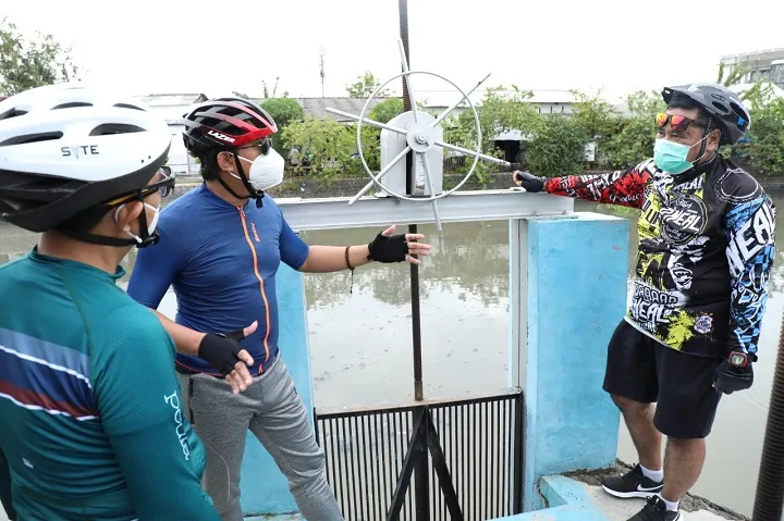Siaga Banjir, Bupati Gus Muhdlor Cek Kesiapan Lima Rumah Pompa Air