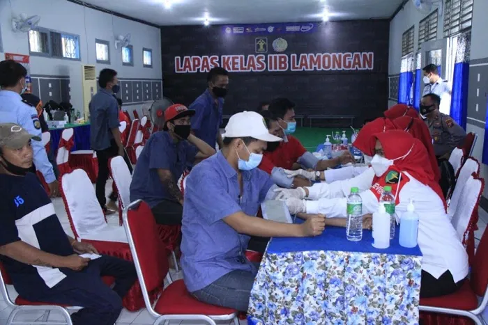 Sebanyak 494 Warga Binaan Lapas Lamongan Ikuti Vaksin