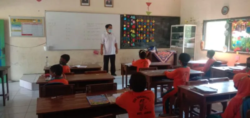 SDN 1 Dukuhsari Kecamatan Jabon Sidoarjo Mulai PTM
