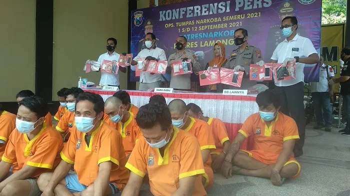Operasi Tumpas Narkoba, Polres Bekuk 15 Tersangka, 2 Diantaranya Residivis