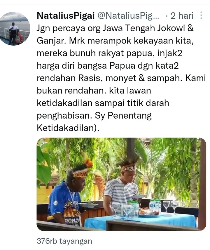 Natalius Pigai Dipolisikan