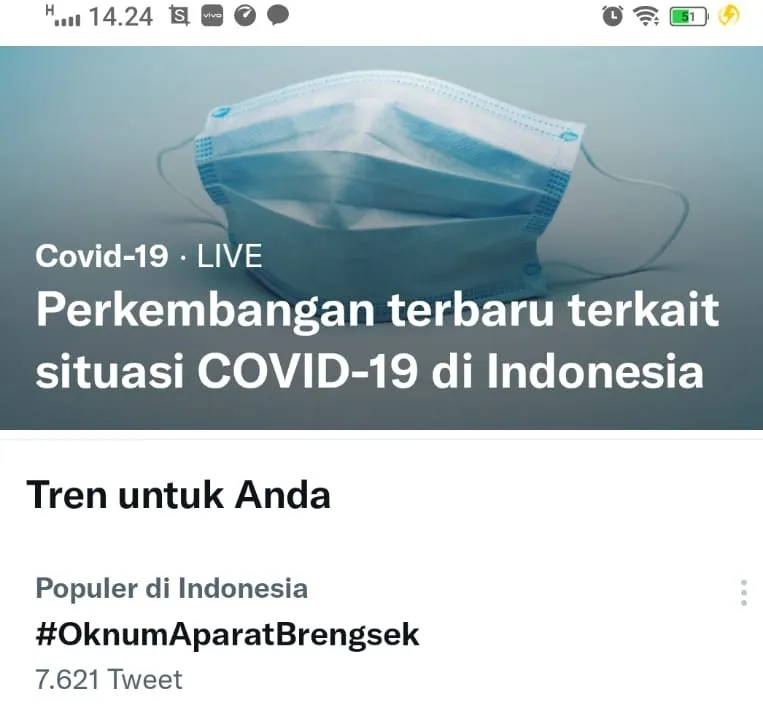 Tagar #OknumAparatBrengsek Trending, Profesionalisme Polri Dipertanyakan