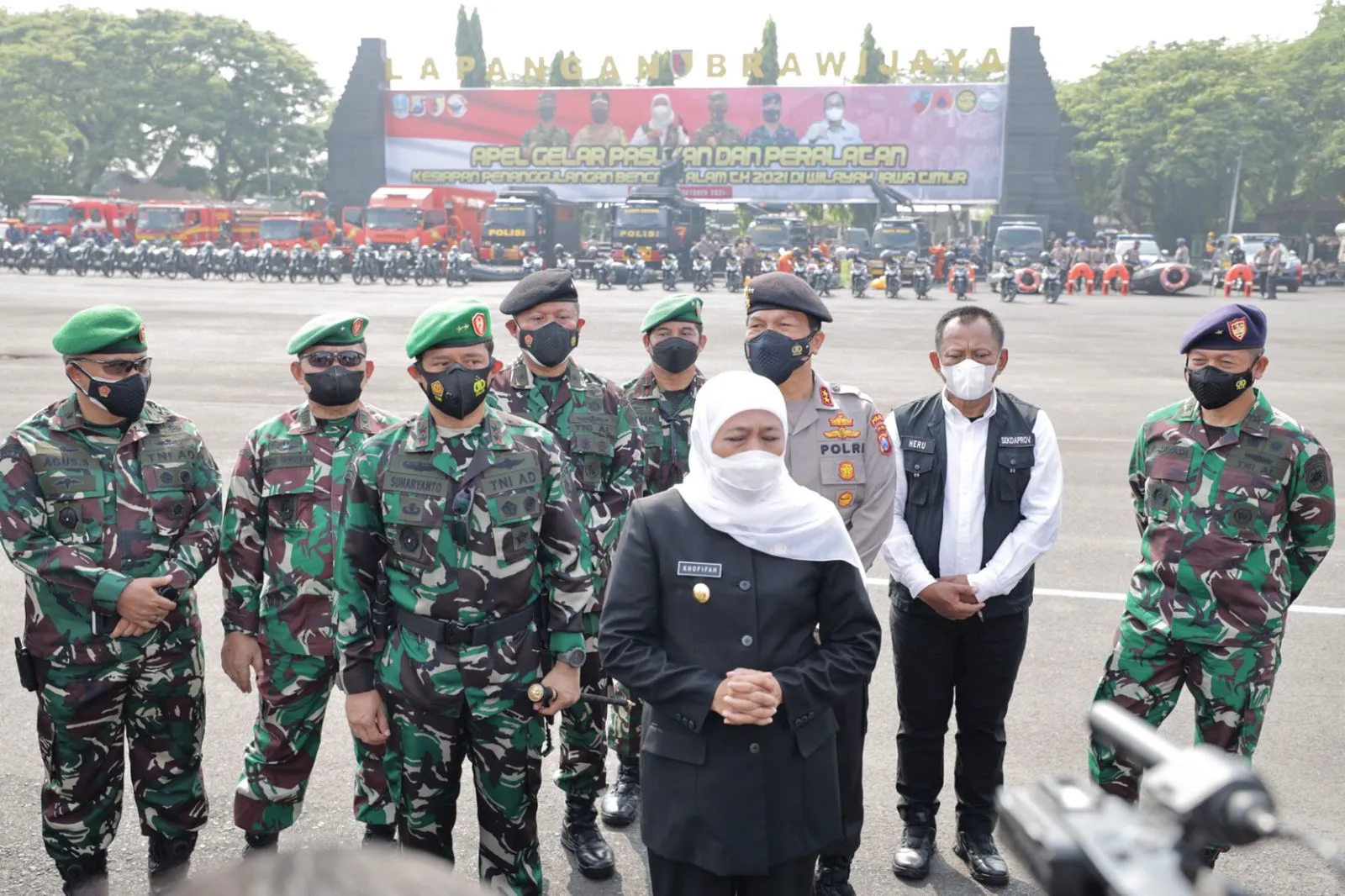 Forkopimda Jatim Gelar Apel Kontijensi Bencana Alam